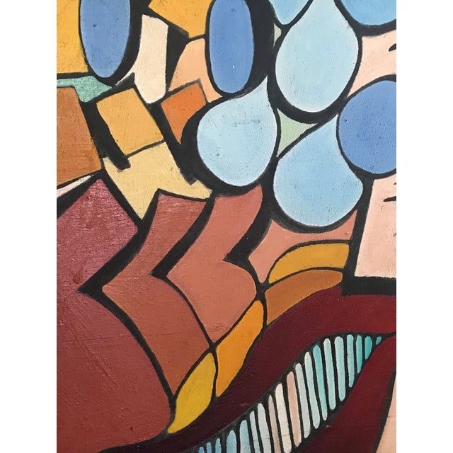 Abstract Acrylic Painting on Board by Peter Sword Chairish