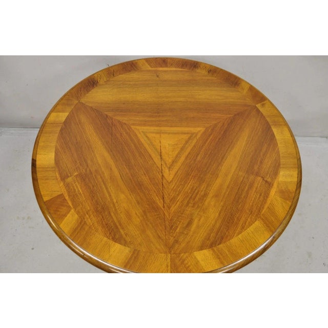 Renaissance Antique German Renaissance Revival Carved Walnut Paw Feet Round Center Table For Sale - Image 3 of 12