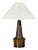 1960s Nils Kähler, Large Table Lamp, Brown Glazed Stoneware For Sale