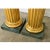 Wood French Pair of Neoclassical Giltwood & Marble Top Columns For Sale - Image 7 of 12