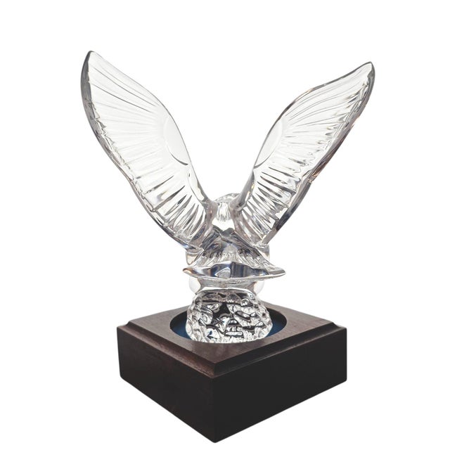 Late 20th Century Late 20th Century Waterford Crystal Bald Eagle Figurine Sculpture, Ireland For Sale - Image 5 of 14