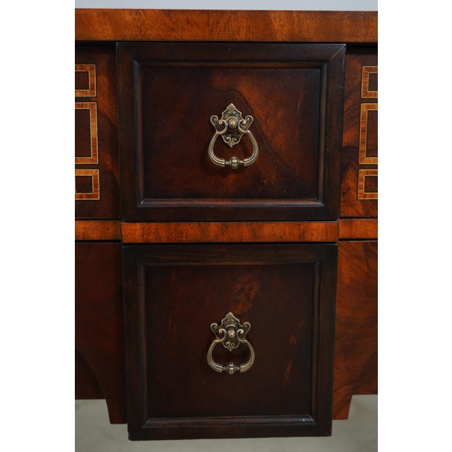 Maitland Smith Highly Inlaid Mahogany Sheraton Sideboard For Sale - Image 9 of 12