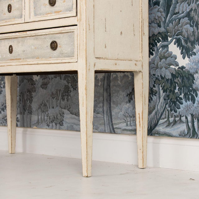 French Louis XVI Style Bedside Commode in Original Paint, Circa 1910 For Sale In Wichita - Image 6 of 16