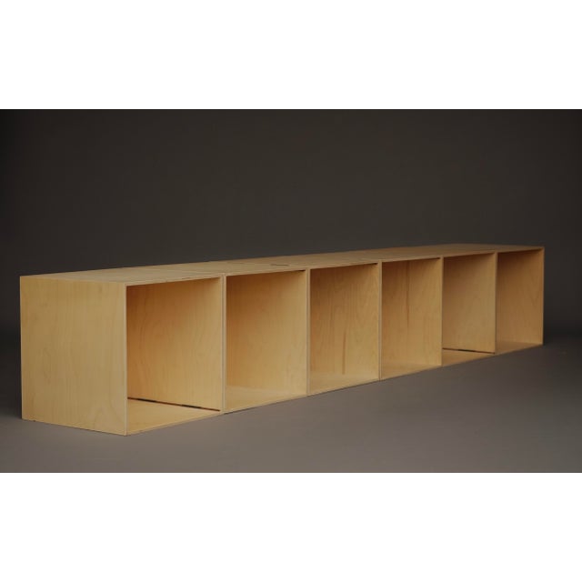 Modern Transformable Cube Sculpture. 1980s, Plywood For Sale - Image 3 of 13