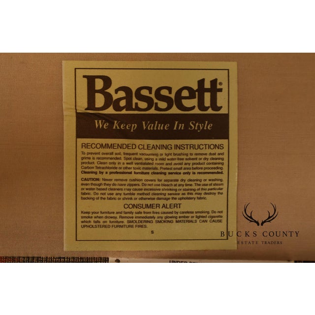 Bassett Furniture Mission Style Oak Spindle Settee For Sale - Image 10 of 17