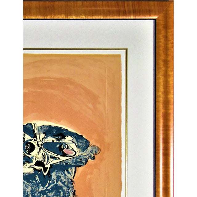Printmaking Materials Graham Sutherland, Owl (Rose Ground), 1968 For Sale - Image 7 of 8