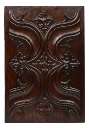 Gothic Oak Sculpted Panel, Belgium, 1500s