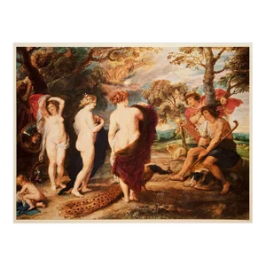 1956b After Peter Paul Rubens "The Judgment of Paris", Vintage Full-Color Print