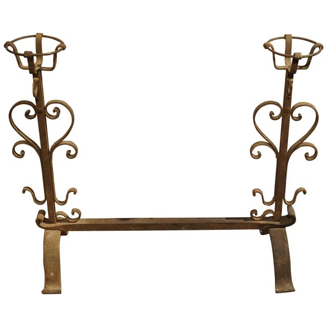 Antique One-Piece Cooking Andiron From France, Circa 1800 For Sale - Image 11 of 11