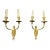 A Pair of 1920s French Bronze Sconces For Sale