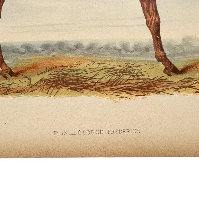 Late 19th Century Antique Lithograph “George Frederick” With Lineage Chart, 19th Century For Sale - Image 5 of 9