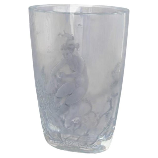 1940s Expo Vase in Crystal Glass by Nils Landberg for Orrefors, 1949 For Sale - Image 5 of 5