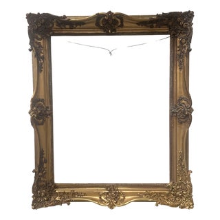 Large Gilt Wood Stucco Frame, 19th Century For Sale