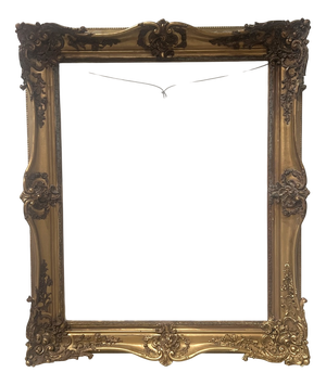 Large Gilt Wood Stucco Frame, 19th Century