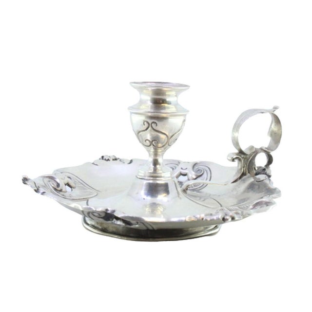 Metal Silver Paddle with Shell-Shaped Reliefs, Cut-Outs and Acanthus Leaf For Sale - Image 7 of 7