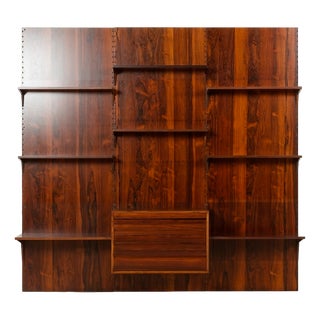 Rosewood Wall Unit with Back Panels by Poul Cadovius for Cado, Denmark, 1960s For Sale