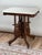 Antique Walnut Eastlake Victorian Tetrapod Marble Top Table C. 1880 For Sale - Image 4 of 9
