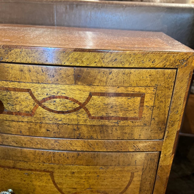 1990s Hand Made Italian Walnut Chest of Drawers For Sale - Image 10 of 13