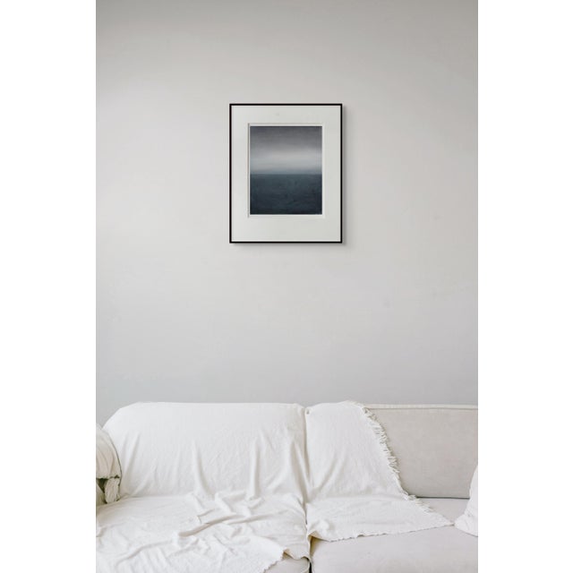 Abstract Contemporary Abstract Cold Wax, Oil Stick and Mixed Media on Canvas Paper "Umi 6" by Janise Yntema For Sale - Image 3 of 4