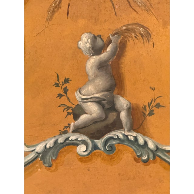 Rococo 18th Century Italian Painted Rococo Panel For Sale - Image 3 of 6
