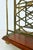 19th Century 19th Century Antique English Brass, Mahogany Magazine Stand With 2 Compartments For Sale - Image 5 of 6