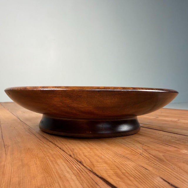 1960s Japanese Wooden Sanuki-Bori Obon with Floral Motif, 1960s For Sale - Image 5 of 13