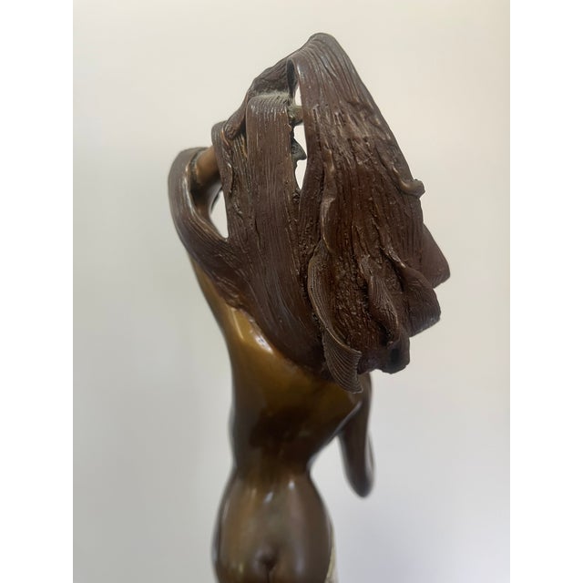 Bronze "Primavera" Bronze Sculpture by Angelo Basso For Sale - Image 8 of 10