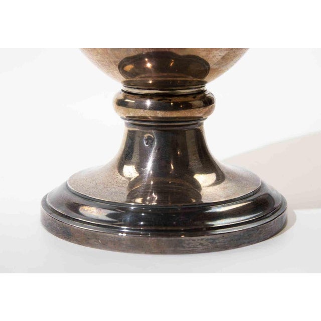 Vintage Silver-Plated Classical Urn Vase, 1960s For Sale - Image 3 of 5