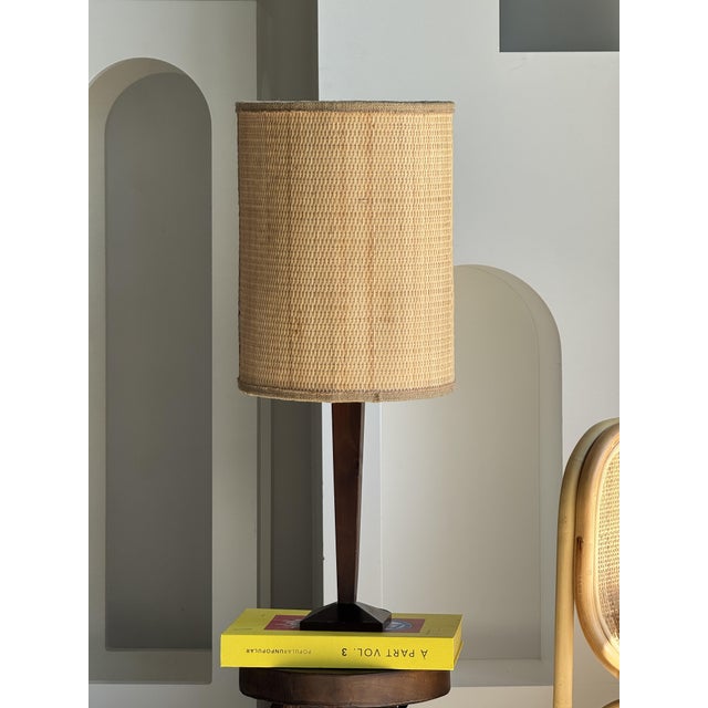 Vintage Wooden Lamp, 1980s For Sale - Image 6 of 12