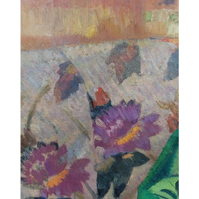 Figurative Ted Schuyler 40's Female Figure Oil Painting For Sale - Image 3 of 11