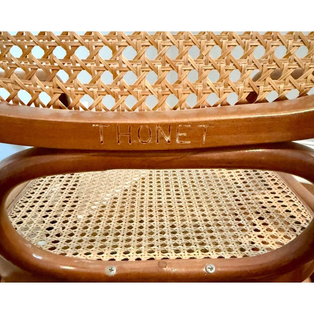Wood Vintage Thonet Bentwood Rocker For Sale - Image 7 of 8