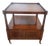 Vintage American Mahogany Double Door Two Tier Sofa End Table Cabinet For Sale