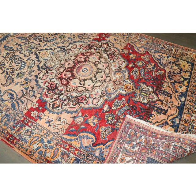Vintage Zabihi Collection Persian Bakhtiari Rug - 6'7" x 9'9" For Sale - Image 9 of 12