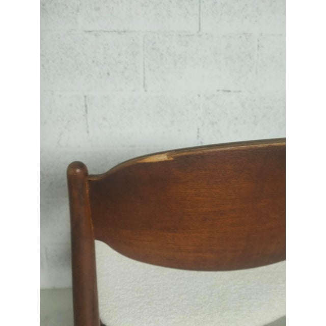 Vintage Chairs in White Boucle by Leonardo Fiori for Isa Bergamo, 1960s, Set of 6 For Sale - Image 11 of 14