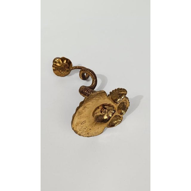 Vintage Italian Baroque Style Brass Dolphin Candlesticks, 1950s, Set of 2 For Sale - Image 11 of 18