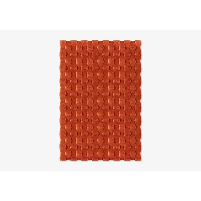 Contemporary Brick Rectangle Textured Rug from Marqqa For Sale - Image 3 of 3