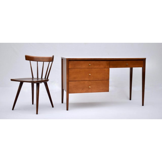 Mid-Century Modern Paul McCobb Desk and Chair Set, Birch and Laminate For Sale - Image 13 of 13