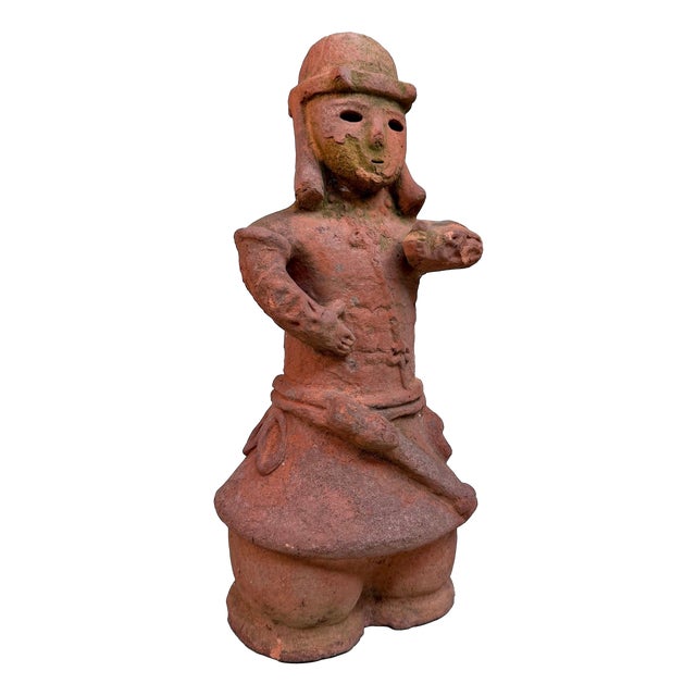 Vintage Japanese Terracotta Haniwa Sentry, 1950 For Sale