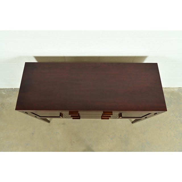 Stickley Arts & Crafts Shaker Cherry Wood Sideboard Buffet For Sale - Image 14 of 17