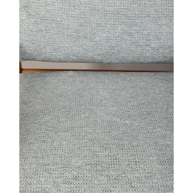 Vintage Italian Armchairs in Gray Fabric, Set of 4 For Sale - Image 12 of 13