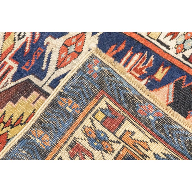 Antique Caucasian Kuba Rug 3'0" X 3'5'' For Sale - Image 10 of 10