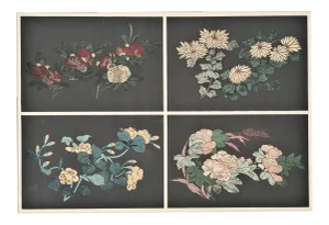 Matted Art Deco Chinese Coromandel Design Lithograph