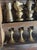 Mid-Century Medieval-Style Cast Metal Chess Set With Hardwood Board and Hand-Carved Storage Box For Sale - Image 12 of 14