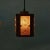 Glass Vintage Glass & Teak Hanging Lamp, 1960s For Sale - Image 7 of 8