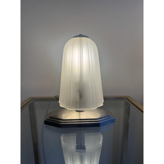 Art Deco Night Light from Hettier & Vincent, France, 1930s For Sale - Image 4 of 18