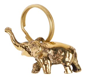 Carl Auböck Model #5607 'Elephant' Brass Figurine Keyring