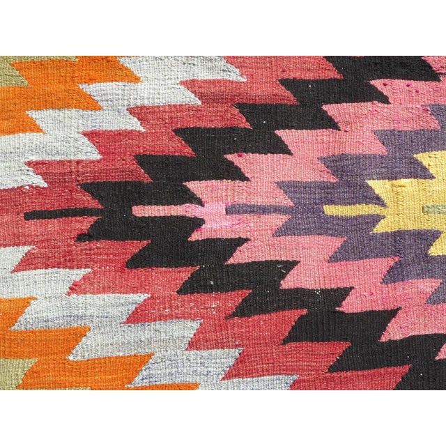 Mid 20th Century Anatolian Turkish Classic Kilim Rug For Sale - Image 9 of 13