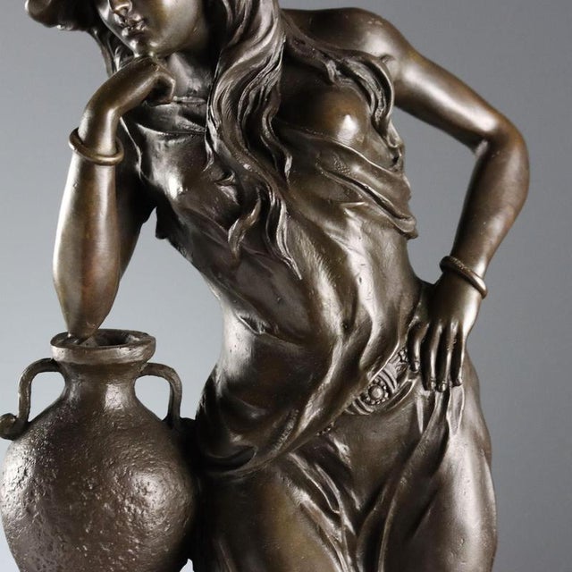 Bronze Female Figure by Emile Louis Picault For Sale - Image 4 of 10