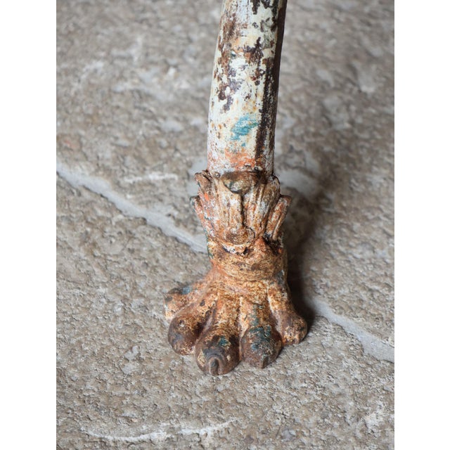 Antique French Arras Cast Iron Garden Table, 1890s For Sale - Image 6 of 11