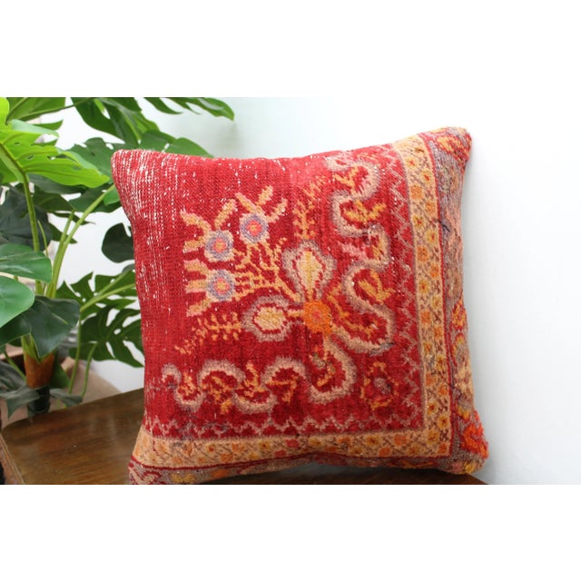 Textile Turkish Decorative Pillow Cover - 15.7"x16” For Sale - Image 7 of 11